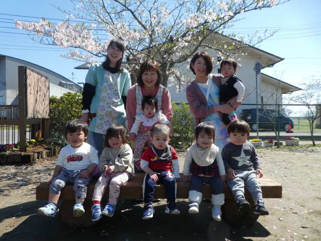 園庭の桜